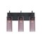 Besa Lighting Juni 10 Vanity, Plum Bubble, Black, 3x60W Incandescent 3WG-JUNI10PL-BK - alternate 1